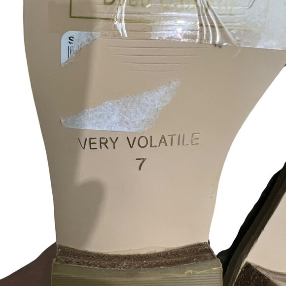 Very Volatile  Green & Black Atwood Calf Hair Slip On Slide Loafer Mules Size 7 - Picture 10 of 11